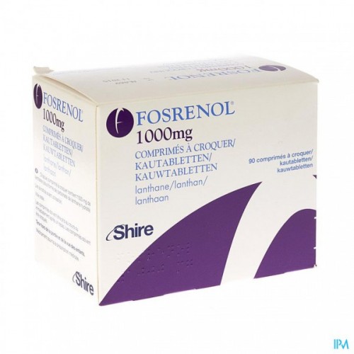 Найнижча ціна Фосренол 1000 мг, 90 таблеток Купити Фосренол 1000 мг ціна